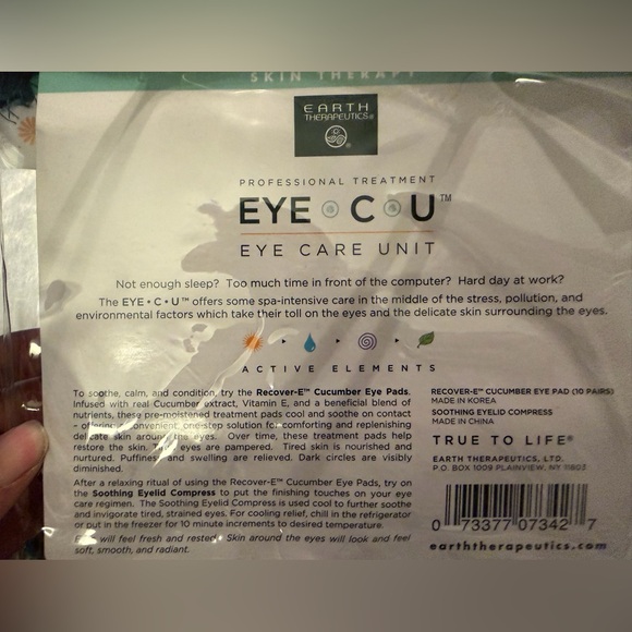 Earth Therapeutics Cucumber Eye Pads - Picture 4 of 6